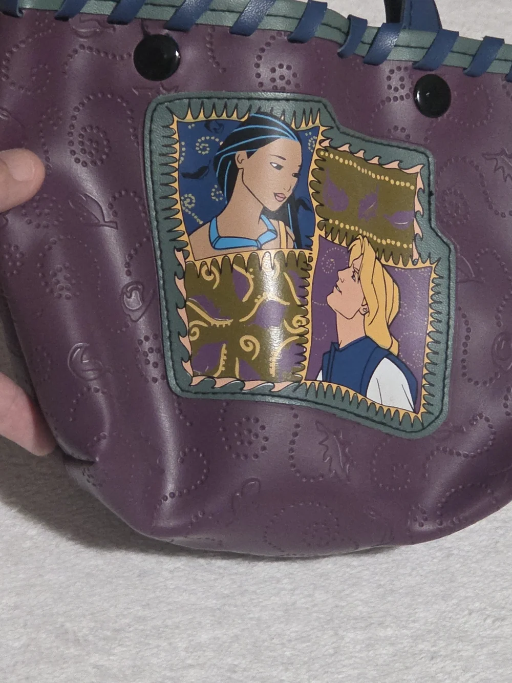 Vintage 90s Disney Pocahontas Mini PVC Tote Bag 🌟